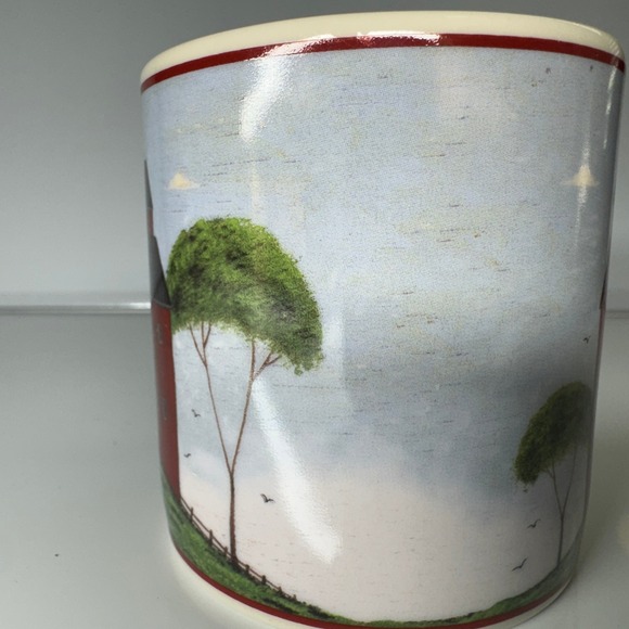 Warren Kimble Barns Mug 1998 Ceramic Red Barn Country Farmhouse Kitchenware Gift - Picture 4 of 9